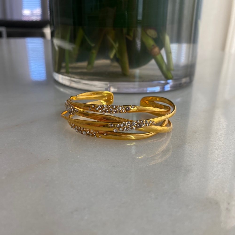 Alexis Bittar yellow gold bangle
